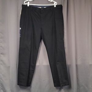 Dockers Black Classic Fit Dress Pants 40X30 Flat Front
